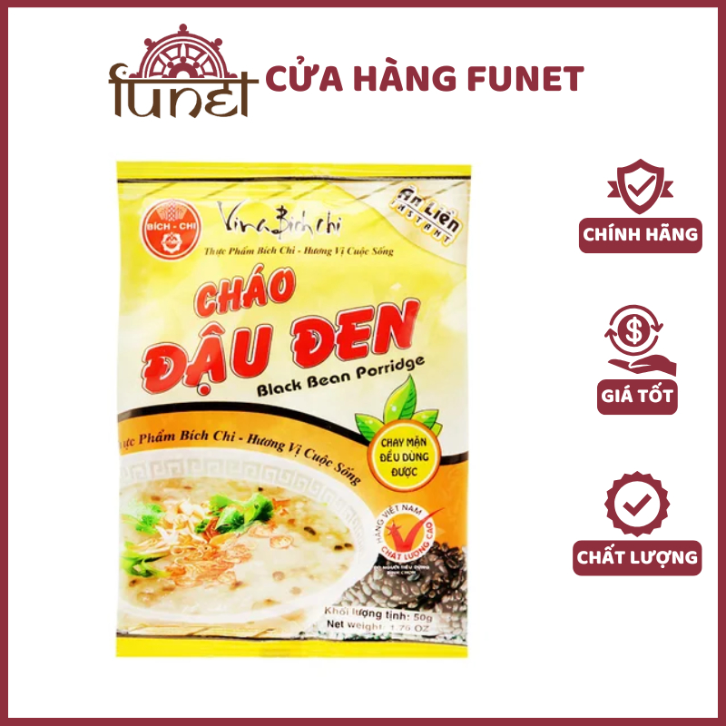 Cháo Đậu Đen Ăn Liền Bích Chi – Combo 10 Gói x 50g