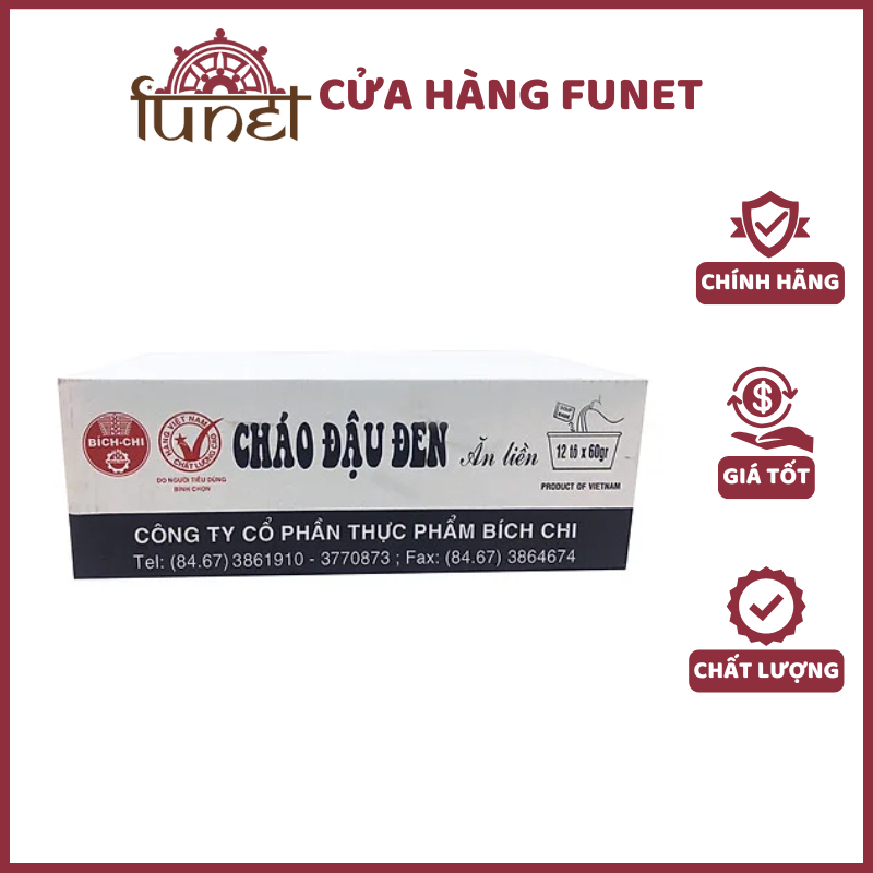 Cháo Đậu Đen Ăn Liền Bích Chi – Combo 10 Gói x 50g - Ảnh 2