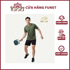 Áo thun nam thể thao Mốt Trẻ màu xanh rêu thun lạnh Coolmax co giãn 4 chiều cổ tròn raglan form regular fit thoáng mát